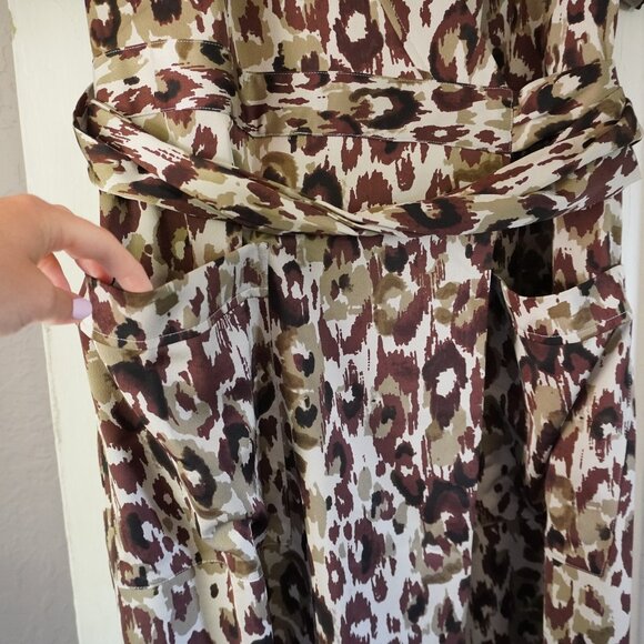 J. Crew Wrap Dress Animal Print - Picture 5 of 13